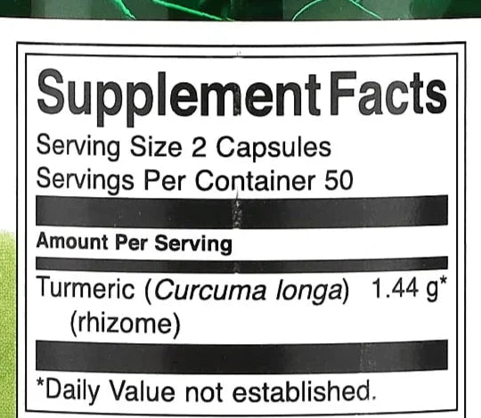 Swanson Turmeric – 120 Capsules