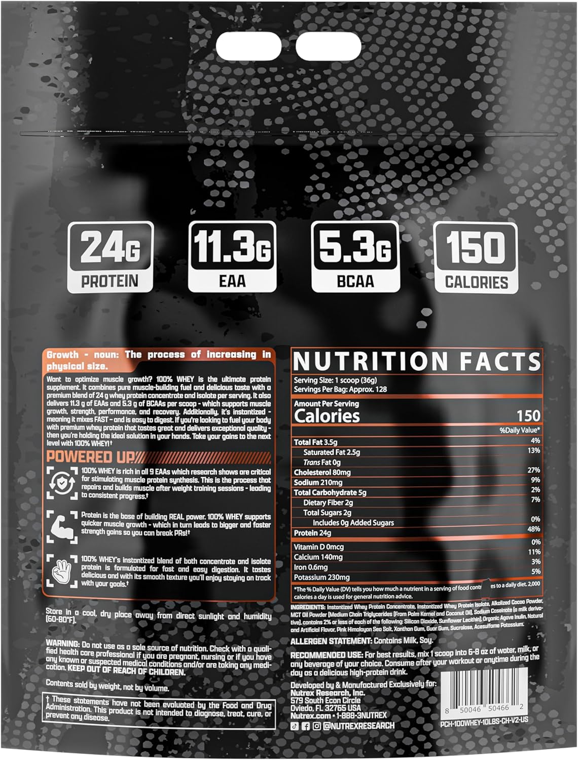 Nutrex Whey Protein 10Lbs